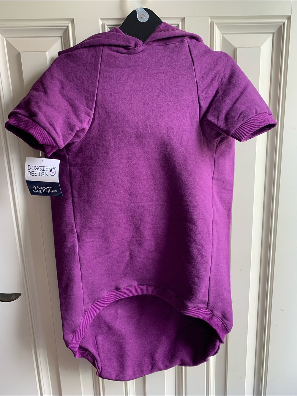 DOGGIE  DESIGN Purple Hooded Sweatshirt size 4XL fits doggies 80-100lbs.